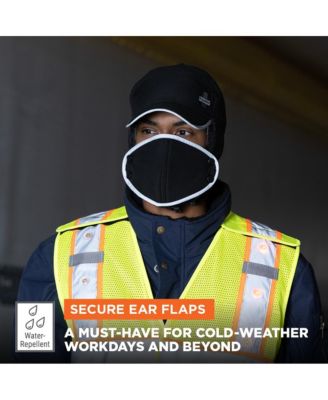 Men's Trapper Hat with Detachable Mask - Water-Resistant, Insulated Winter Hat with Ear Flaps