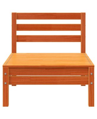 Garden Sofa Set of 4 Wax brown Solid pine wood Standard Modular