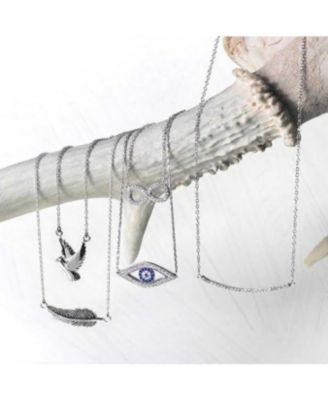 Spiritual Faith Dove Pendant Necklace in Sterling - Peace Bird Design