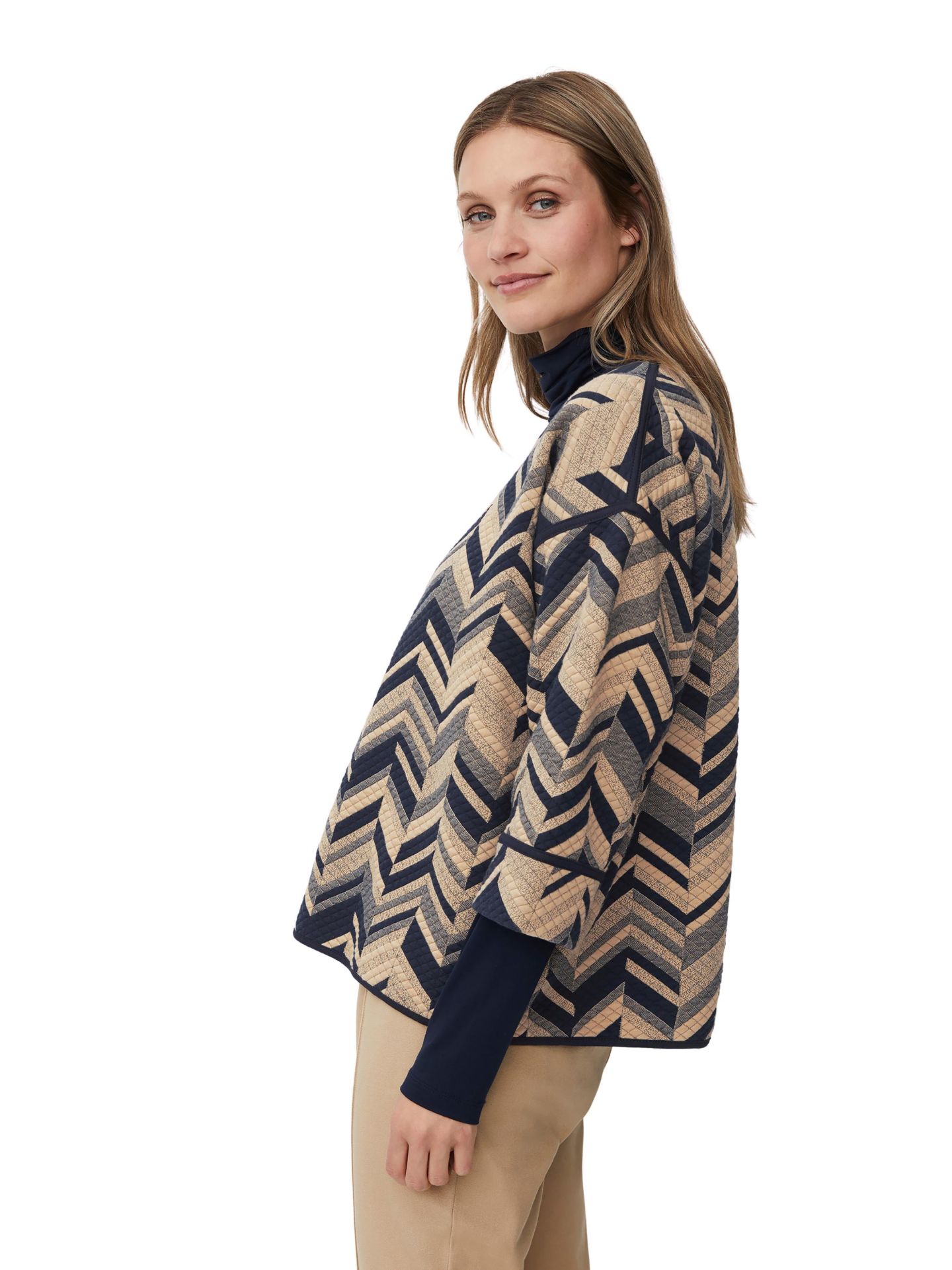 Женская блузка Masai Copenhagen MaBriella 3/4 Sleeve Round Neck, цвет: Travertine — фото 3