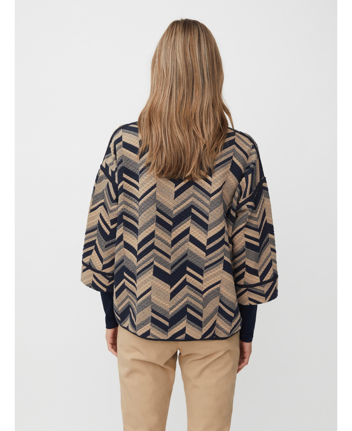 Masai Copenhagen Women's MaBriella 3/4 Sleeve Round Neck Blouse