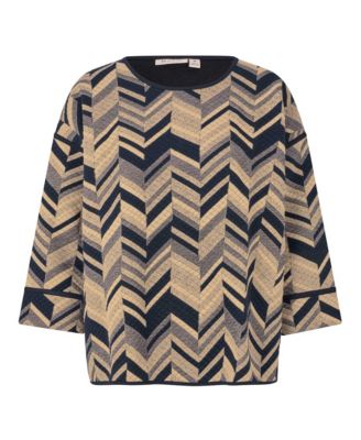 Women's MaBriella 3/4 Sleeve Round Neck Blouse