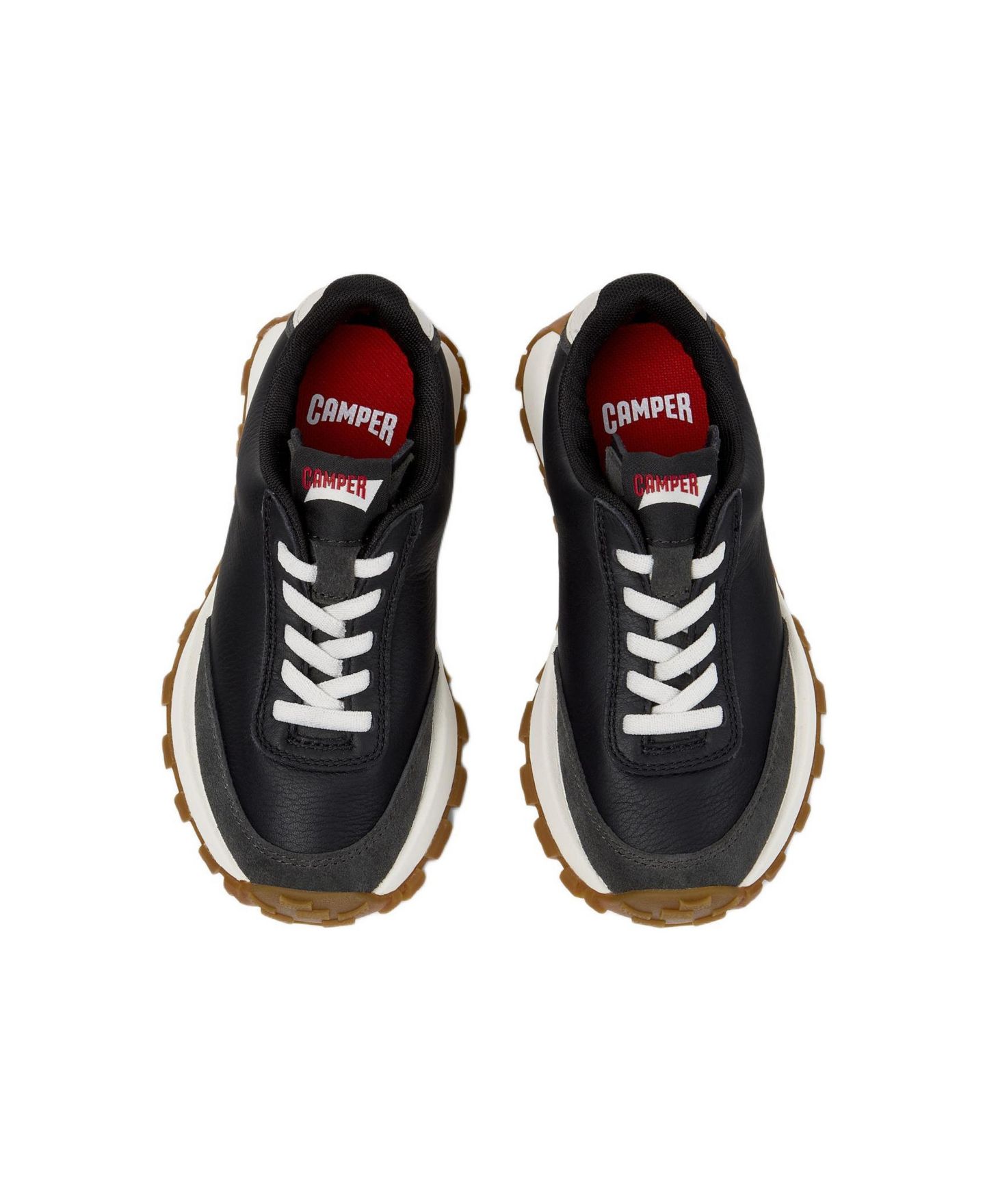 Кроссовки Camper Drift Trail Kids Unisex Leather Sneakers для мальчиков, цвет: Чёрный — фото 3