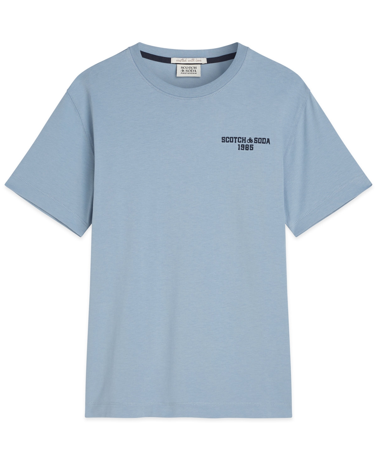 Scotch & Soda Boys 8-16 Short Sleeve Graphic Printed T-shirt In Blue