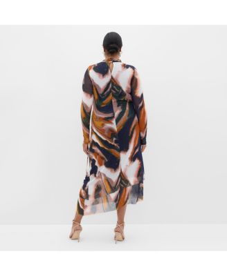 Plus Size Zia Print Ruched Dress