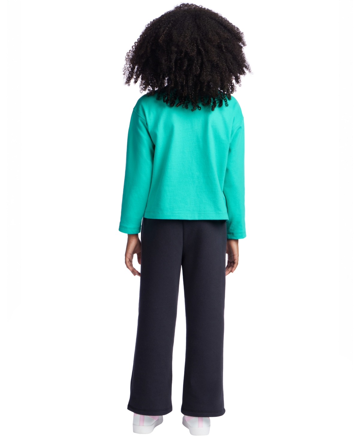 Color Lab Girls 3t-7 Printed Long Sleeves T-shirt In Green