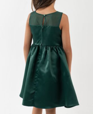 Girls' 2T-6X 3D Flower Applique Dress