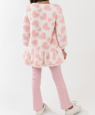 Girls' 2T-6X Printed Pullover and Leggings, 2-Piece Set