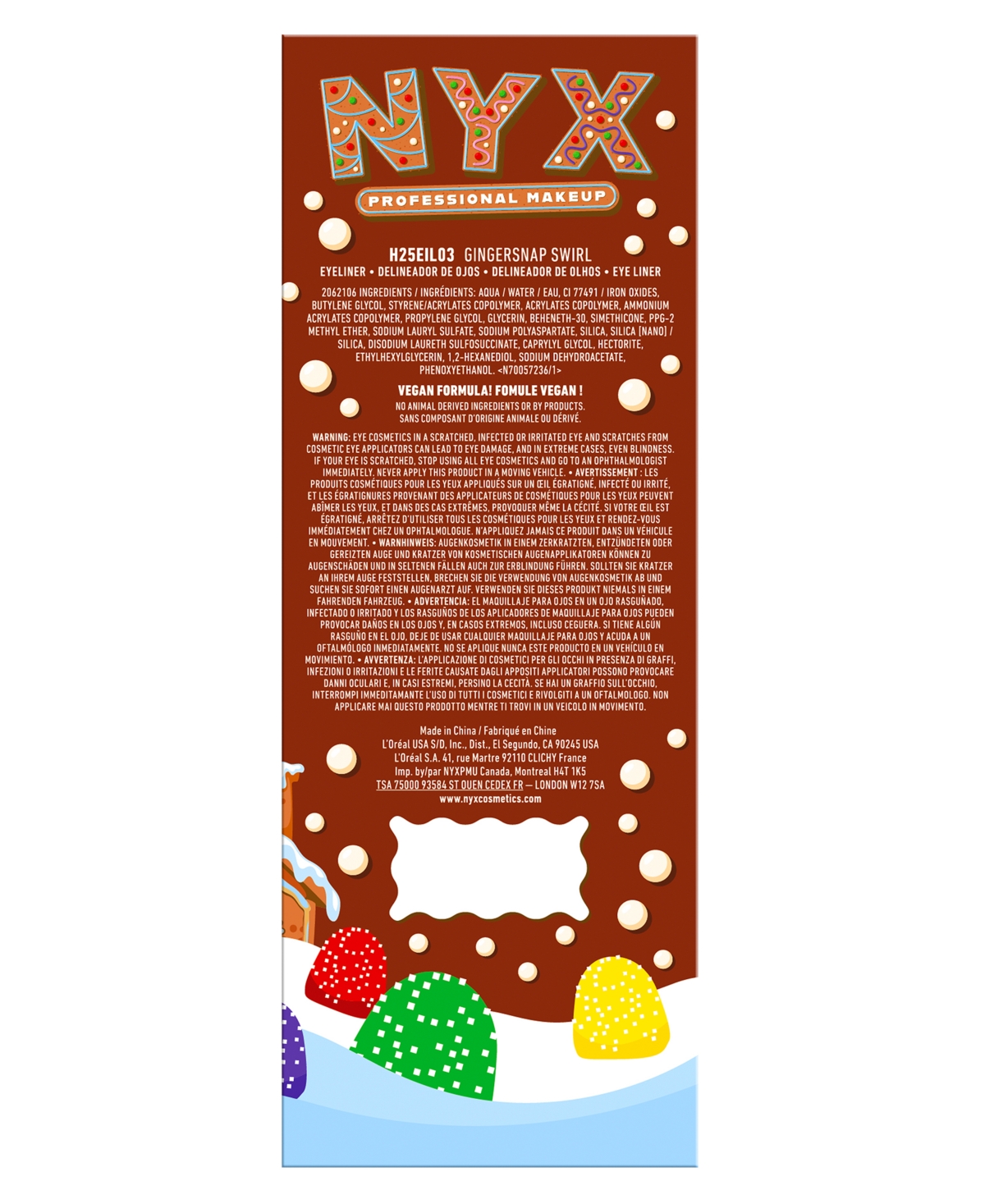 Nyx Professional Makeup Holiday Candy Swirl Liner, 0.03 Oz.