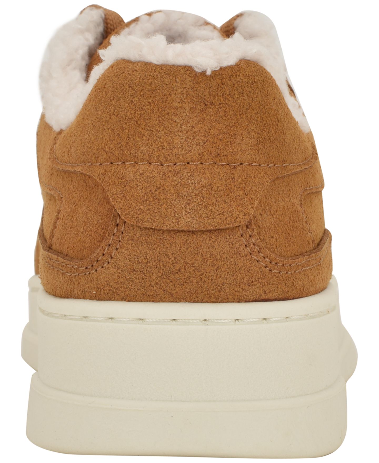Женские кроссовки Calvin Klein Pozay Cozy Suede Lace-Up, цвет: Коньячный замшевый — фото 3