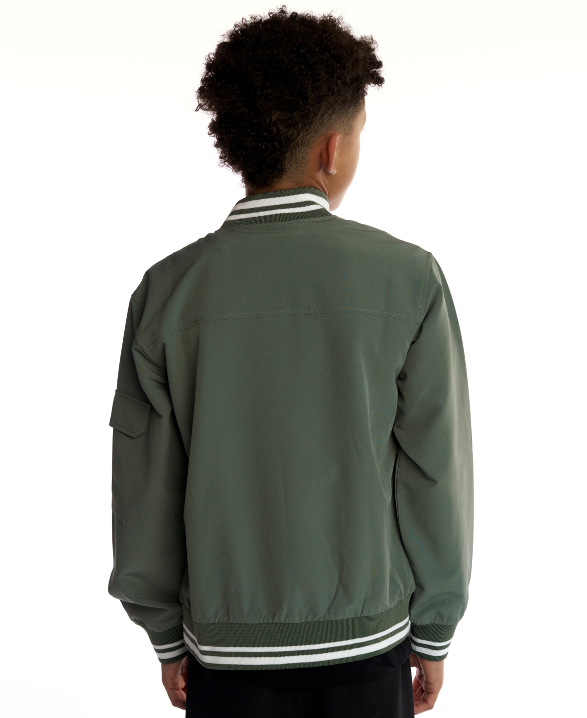 Sovereign Code Boys 5-18 Cedric Long Sleeves Bomber Jacket In Green