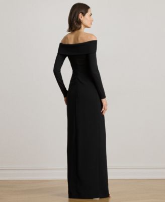 Women's Rib-Knit Off-The-Shoulder Gown