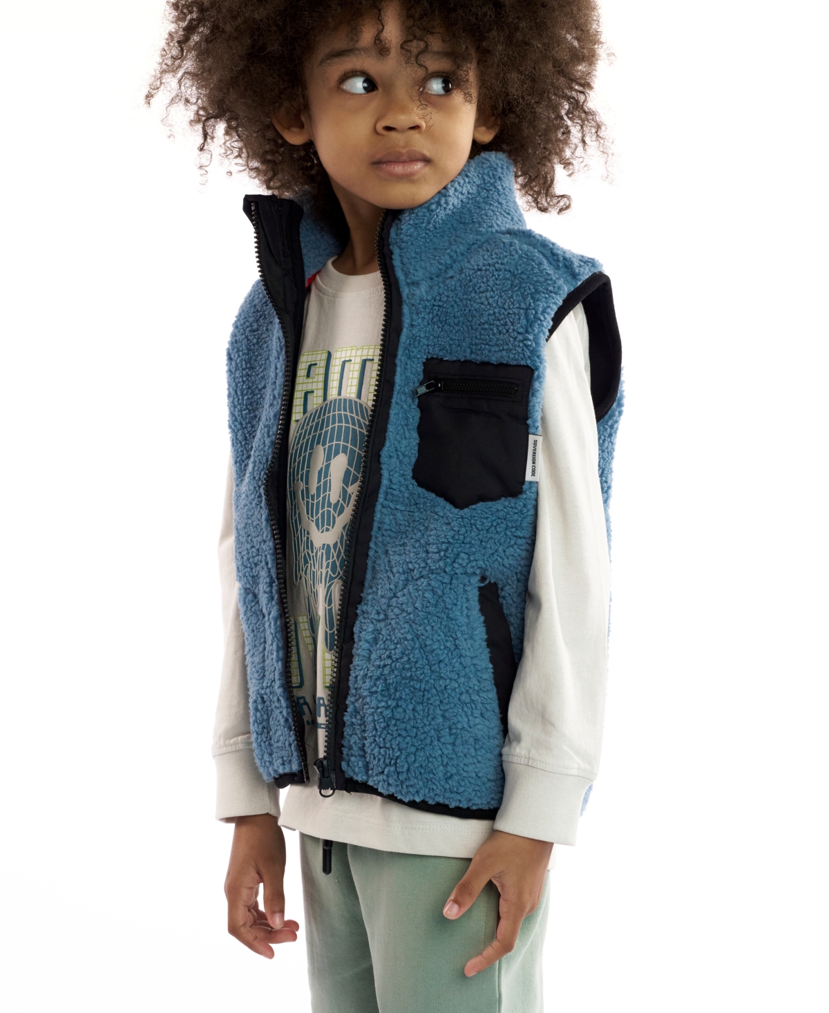 Sovereign Code Boys 2t-7 3-piece T-shirt, Vest And Joggers Set In Multi
