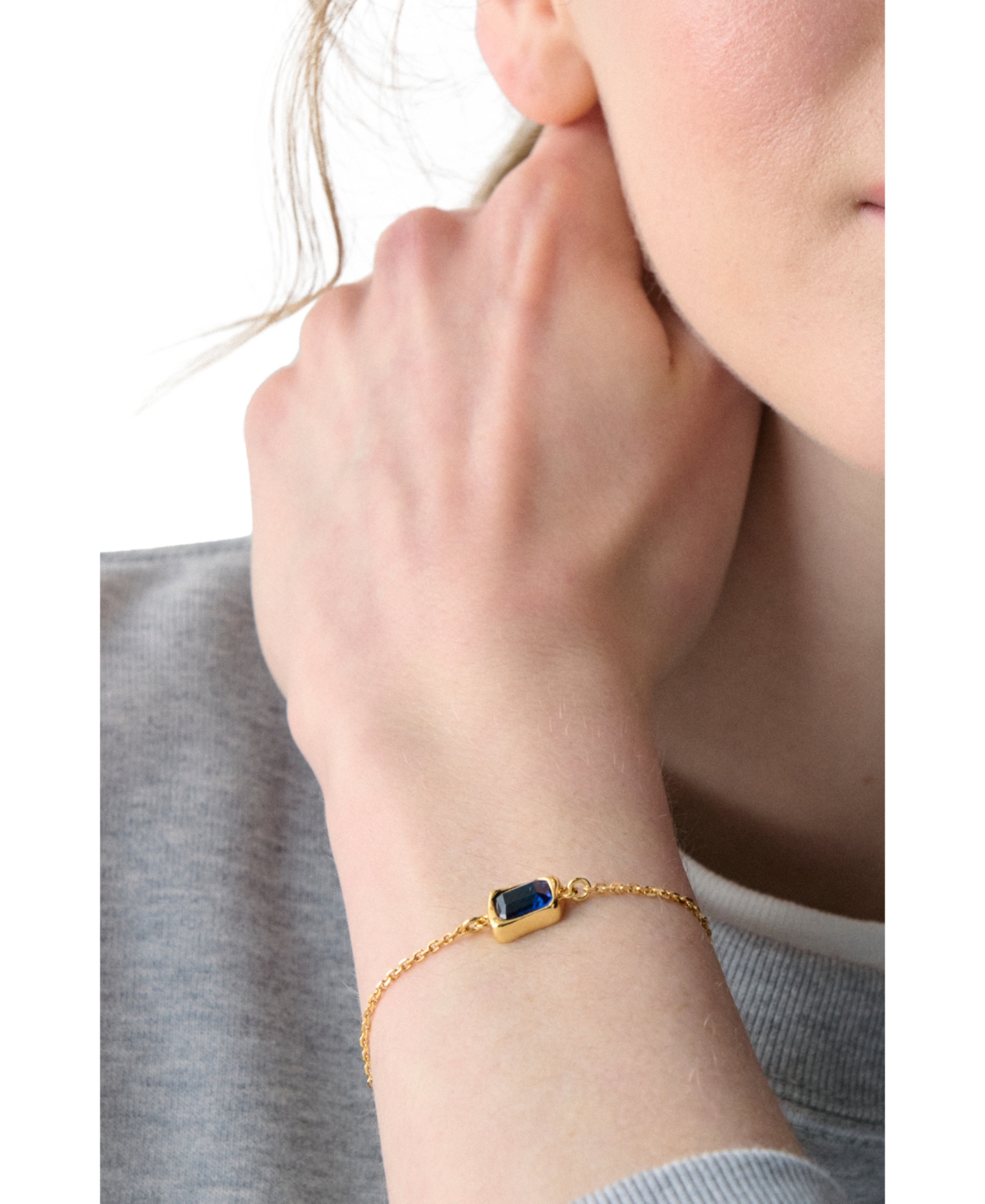 Kate Spade Cubic Zirconia Solitaire Bracelet In Gold