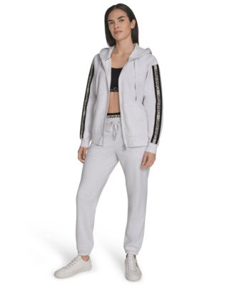 Women's Fleece Logo Tape Hoodie Jacket