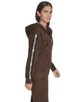 Women's Fleece Logo Tape Hoodie Jacket