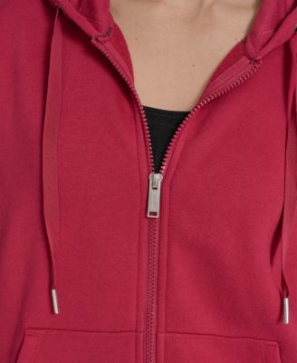 Women's Fleece Logo Tape Hoodie Jacket