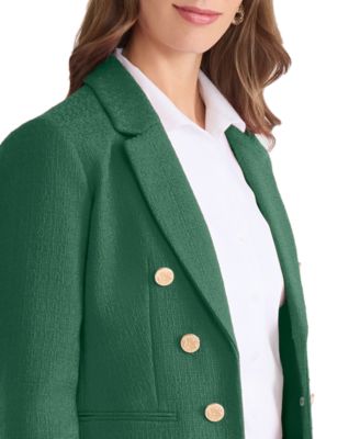 Jones New York Women's Button-Trim Open-Front Blazer