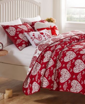 Lovebirds Woven Matelass&eacute; 2-Pc. Coverlet Set, Twin