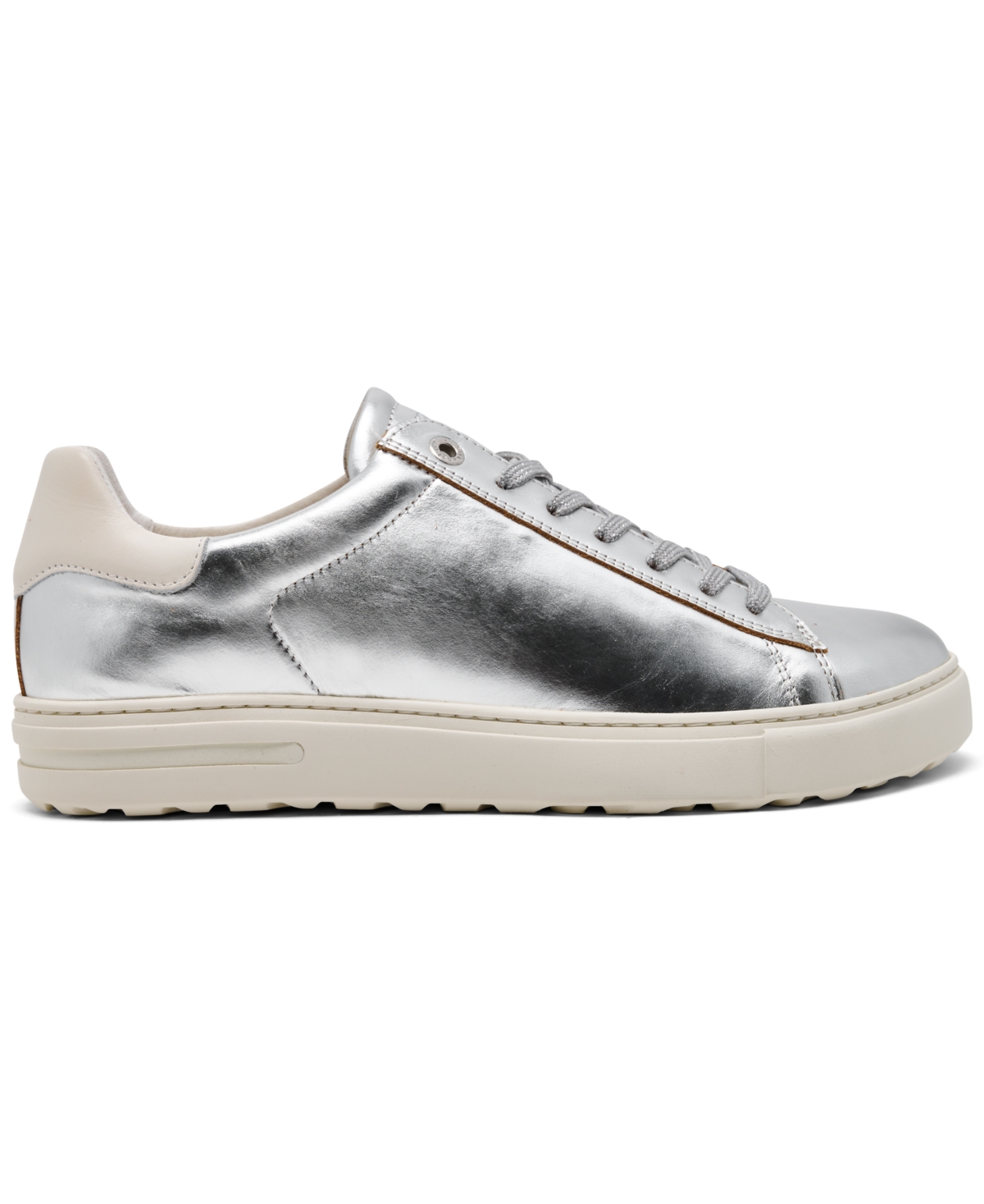 Birkenstock Women's Bend Low Leather Casual Sneakers From Finish Line In Silver