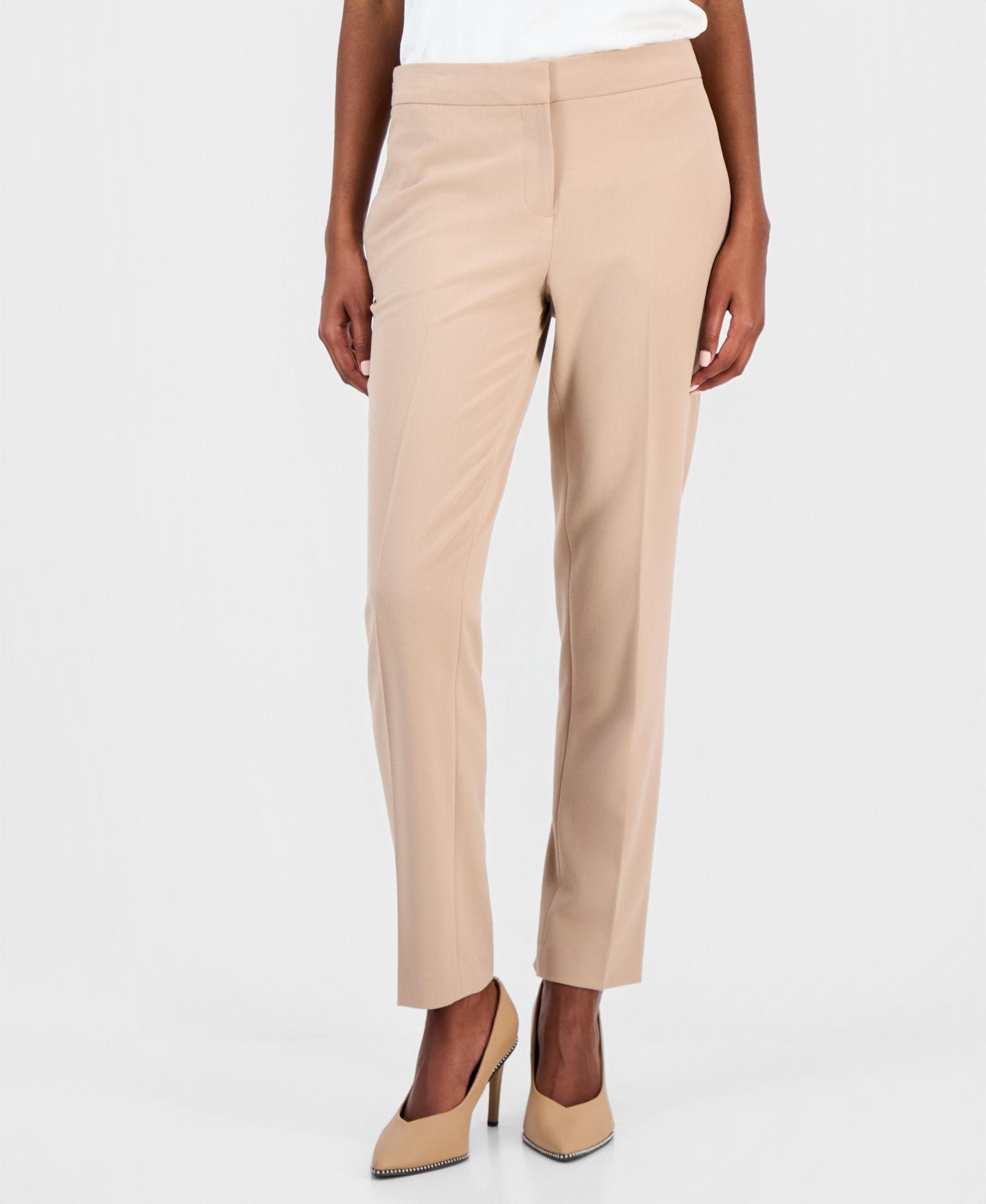 Женские брюки Bar III Bi-Stretch Straight-Leg Dress Pants, цвет: Barley Field — фото 3