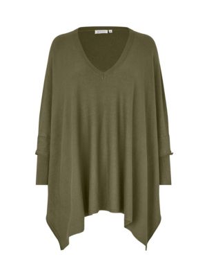 Women's MaFosna Long Sleeve V-Neck Poncho