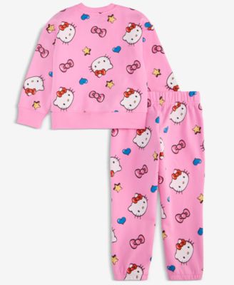 Girls Toddler 2T-4T Hello Kitty Printed Top and Pants Set, 2-Piece, Macy's Exclusive