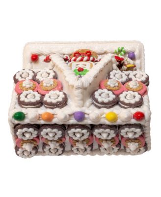 9.5" Battery Operated LED Gingerbread Cookie House
