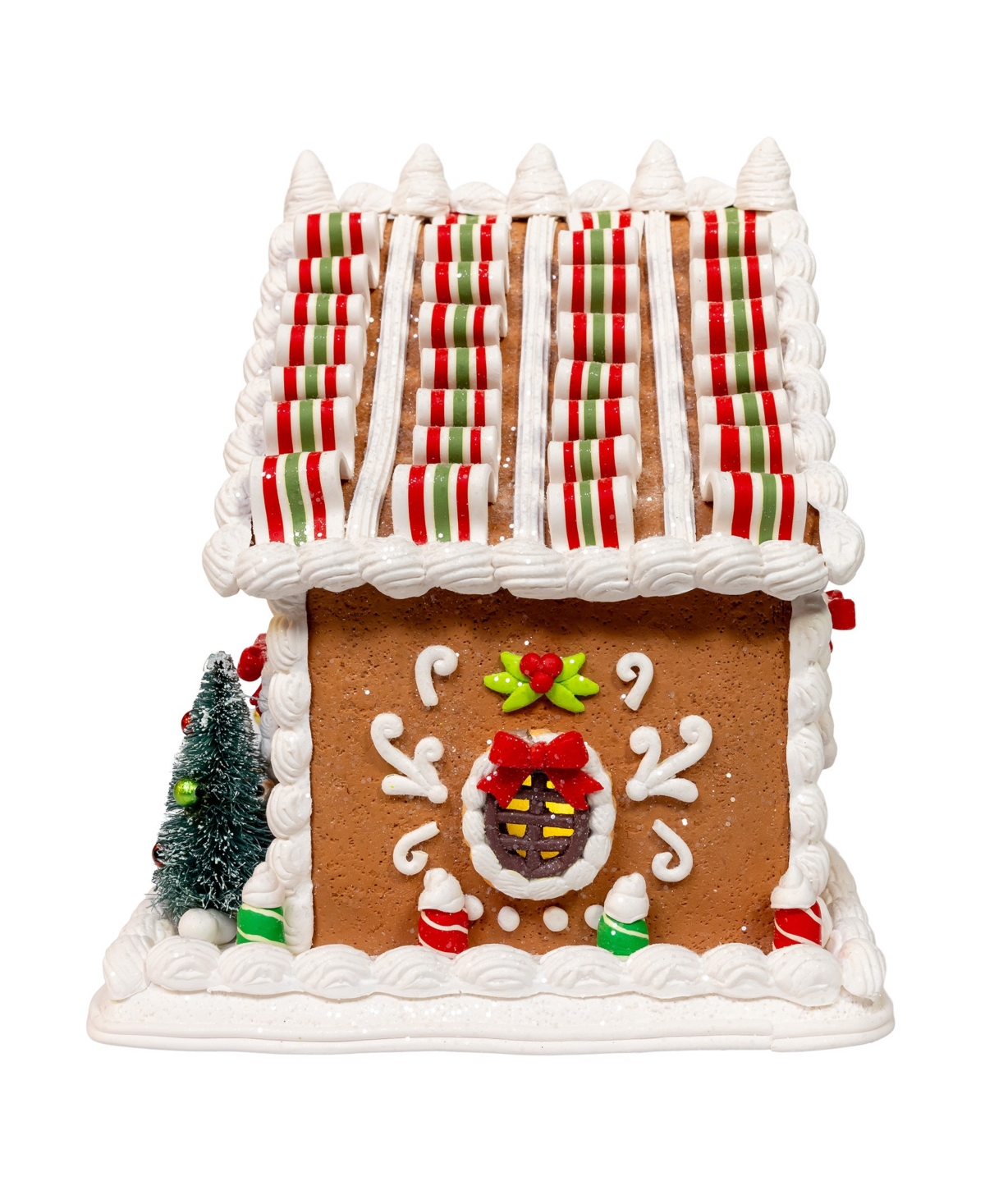 Kurt Adler 9-inch Battery Operated Gingerbread House In Brown