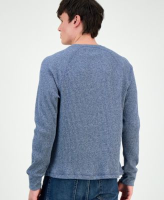 Men's Thermal Waffle-Knit Henley Shirt, Macy's Exclusive