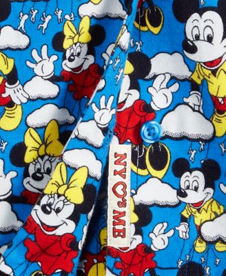 Women's Mickey Mouse & Minnie Mouse Parade Balloon Flannel Pajamas Set, Macy's Exclusive