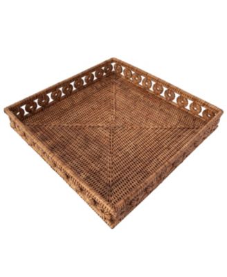 Artifacts Trading Company Rattan Square Tray – Inna Design Serveware