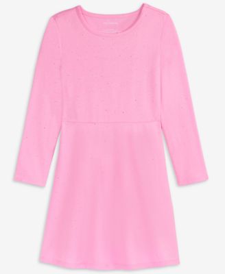 Girls 5-20 Long-Sleeve Sparkle Dress, Macy's Exclusive