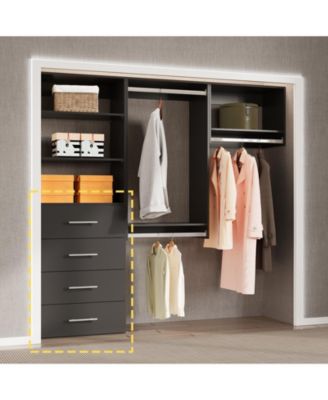 4 Drawer Short Tower for Closet Organizer Unit