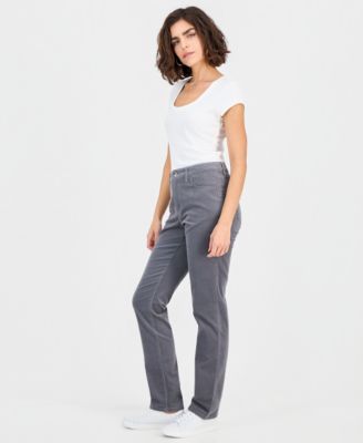Women's High-Rise Straight Corduroy Jeans, Macy's Exclusive