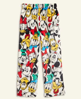 Kids Mickey Mouse & Friends Plush Pajama Pants, Macy's Exclusive