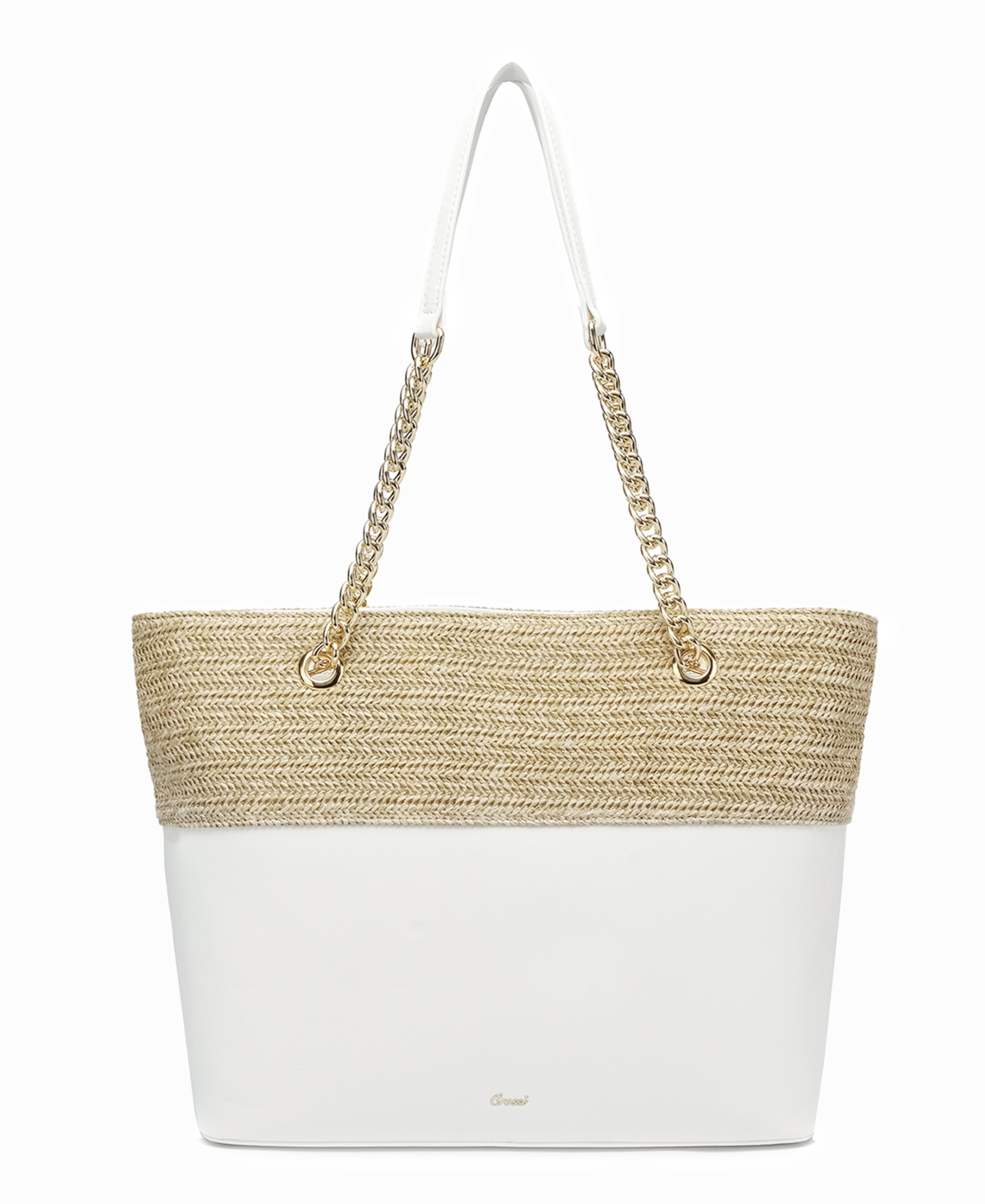 Like Dreams Daisy Bowtie Dual Tote Bag In White