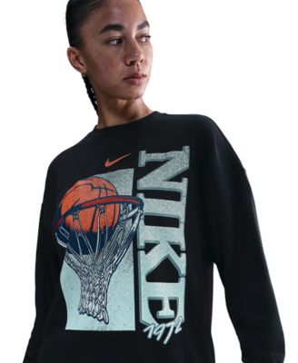 Women's Fleece Loose Fit Crew Neck T-Shirt