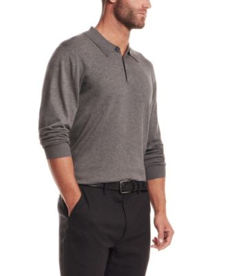 Men's Long-Sleeve Polo Sweater