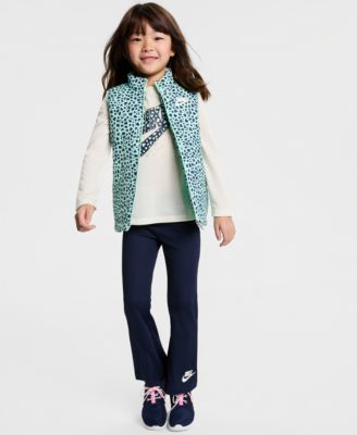 Girls' 2T-6X Wild Warmth T-Shirt, Vest and Pants, 3-Piece Set