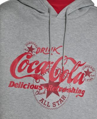 Men's Coca Cola Logo Hooded Sweatshirt