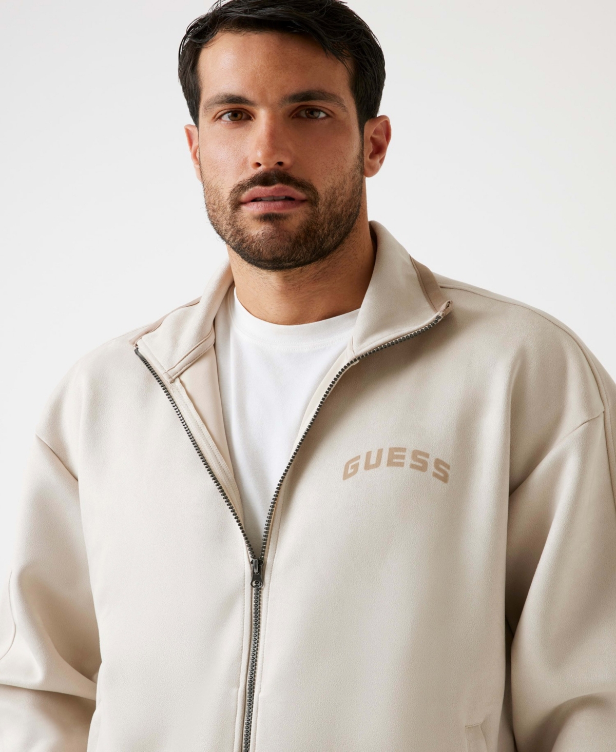 Guess Men's Shiro Full-Zip Long Sleeve Sweatshirt