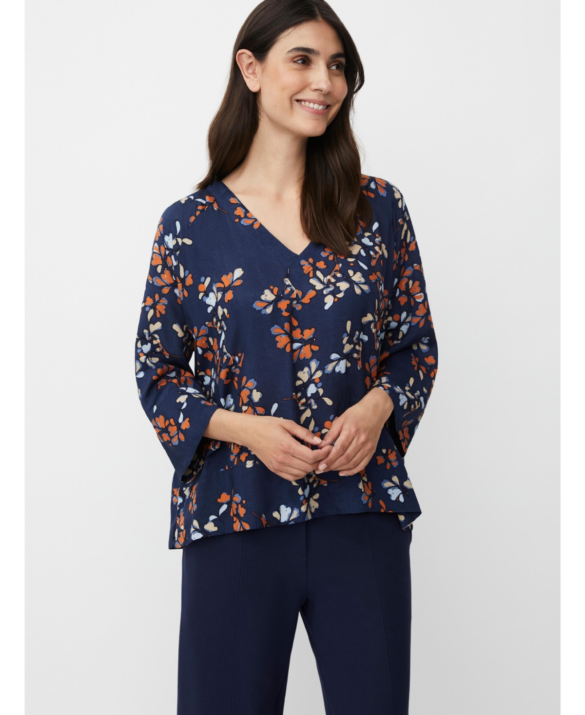 Masai Copenhagen Women's MaBenika V-Neck 3/4 Sleeve Top
