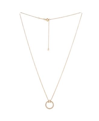 T Circle Pendant Necklace