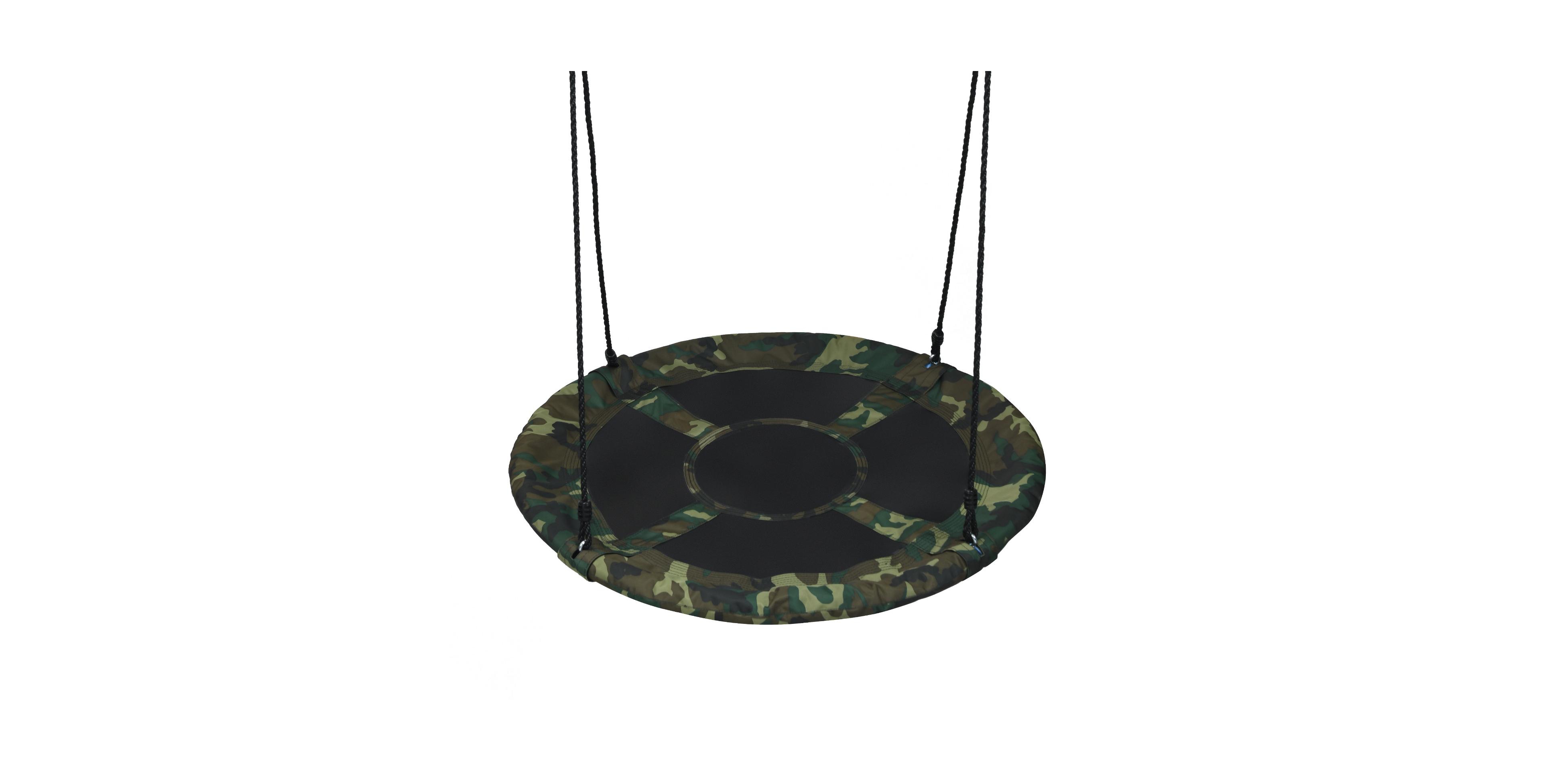 Hongge 40 Inch Flying Saucer Tree Swing with Adjustable Ropes, 700lb Capacity, Ages 3+