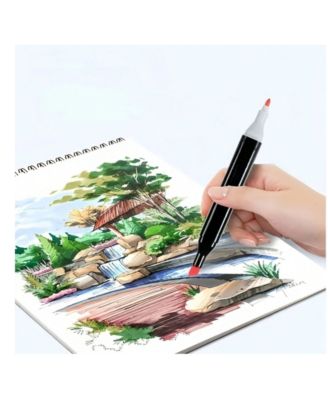 60 Colors Dual Brush Tip Permanent Art Markers, Alcohol Markers, Coloring Marker, For Book Painting Card Making, Christmas Gift For Adults