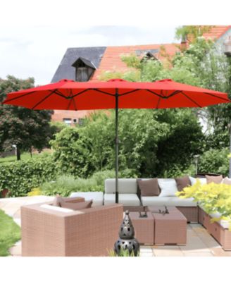 15x9ft Double-Sided Patio Umbrella