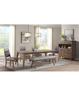 63"" Bench w/Cushion in Weathered Chestnut