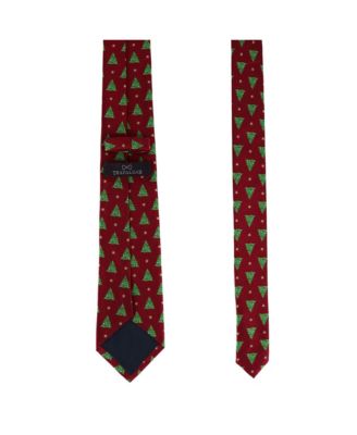Big & Tall Oh Christmas Tree Novelty Silk Necktie