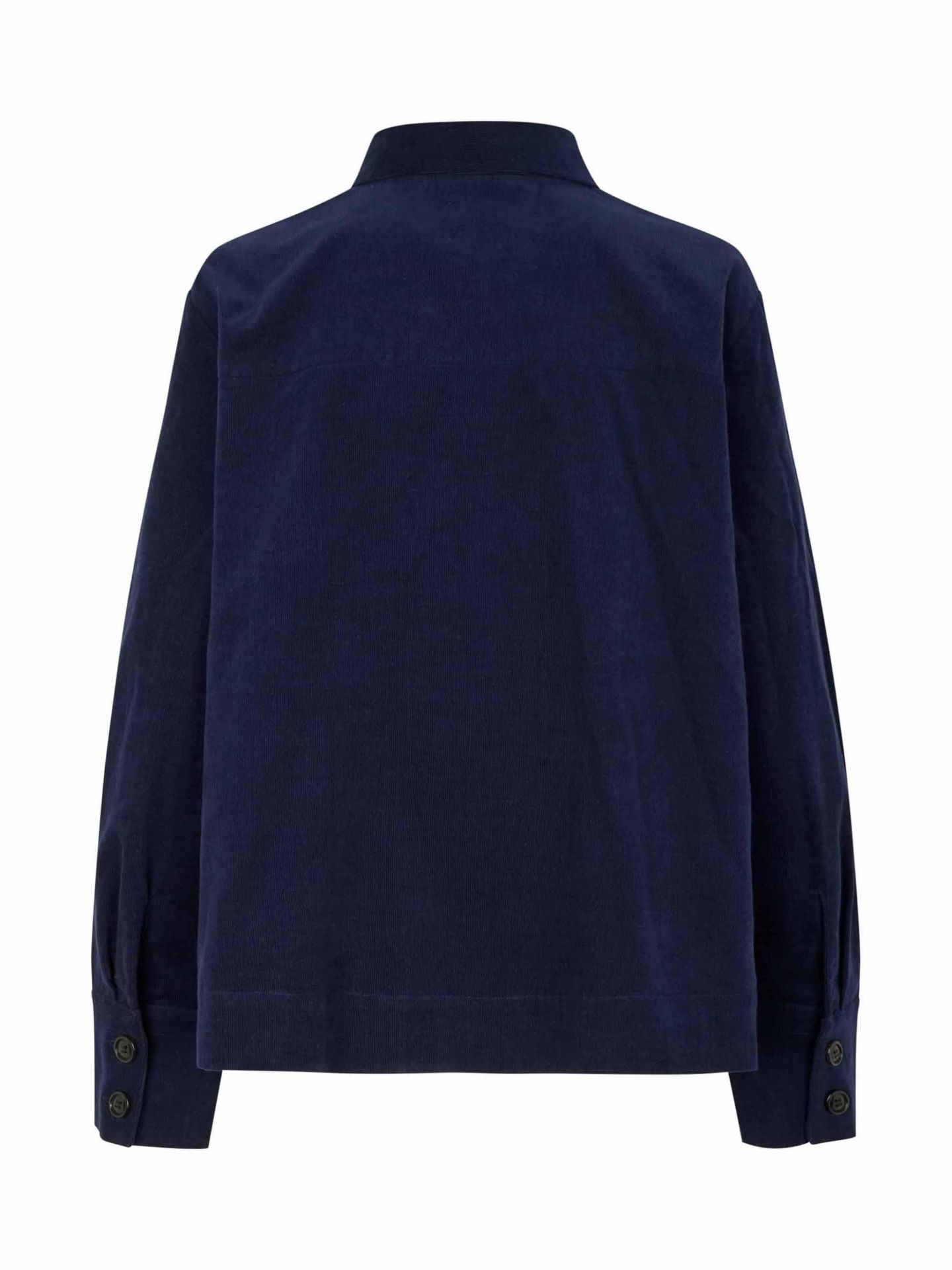 Женская рубашка Masai Copenhagen Long Sleeve Collared Velvet, цвет: Тёмно-синий — фото 4